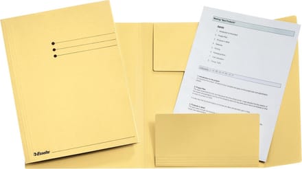 Esselte Manilla 3-klepsmap - A4 - 50 stuks - Geel