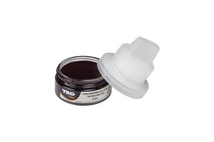 TRG schoencrème met bijenwas - bordeaux - met bijhorende spons - 50 ml