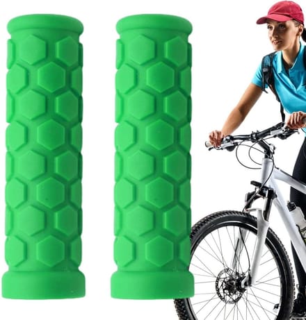 Fietshandgrepen - Fietsgrepen - Comfortabel Fietsen - Schokabsorberend Antislip - 22 mm - Groen