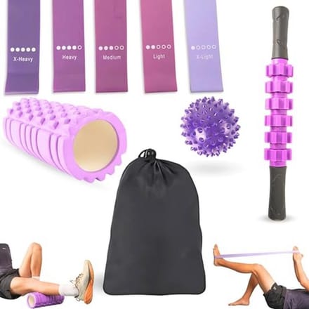 Spiermassagerol en Yoga Set voor Herstel en Ontspanning