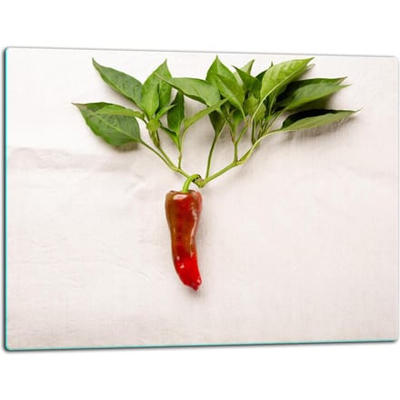 TMK ArtDeko - Snijplank - 52x40 cm - Glas - Paprika