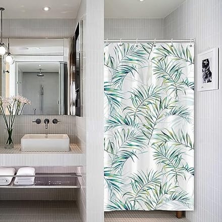 Douchegordijn Eucalyptus Bladeren Groen 92x183cm - Botanisch Aquarel Patroon