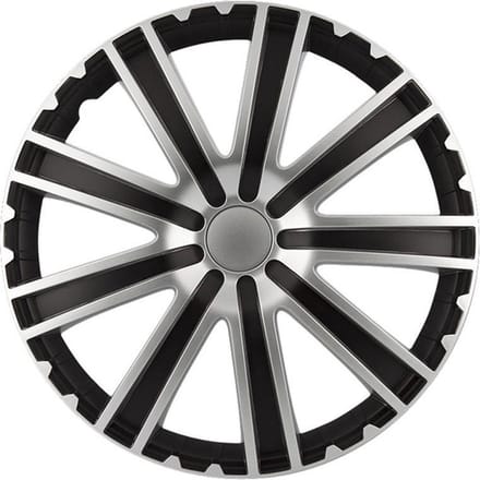 Autostyle Wieldoppen Toro 14 Inch Abs Zwart/zilver Set Van 4