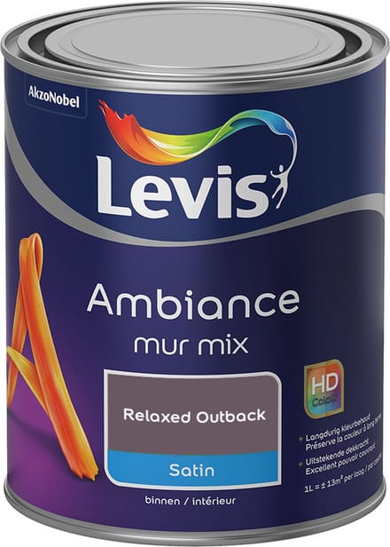 Levis - Ambiance Mur Satin Mix - Relaxed Outback - Mengverf - 1 L
