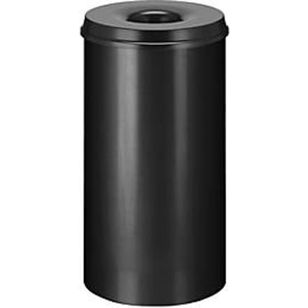 Afvalverzamelaar 30 l, zelfblussend, romp aluminiumkleur/deksel zwart