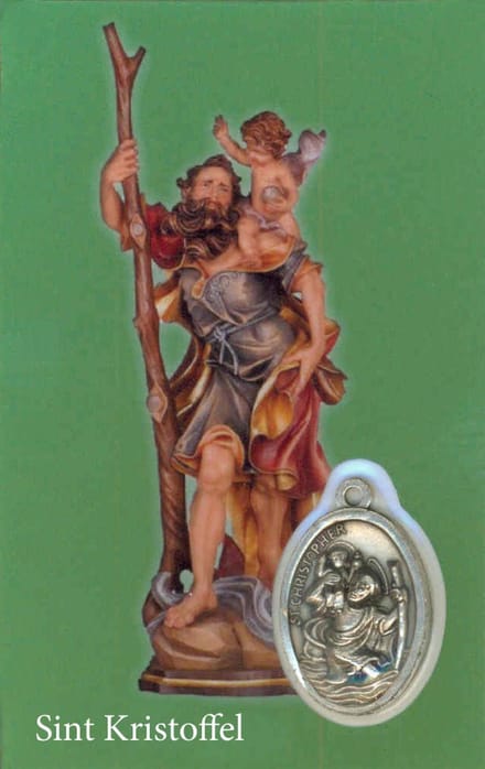 Gebedskaartje/medaille - St Kristoffel