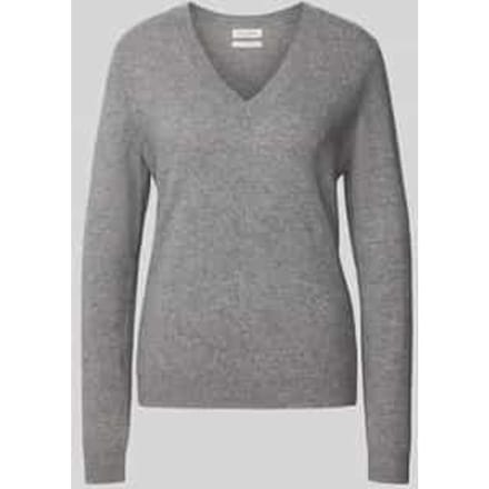Gebreide pullover met V-hals