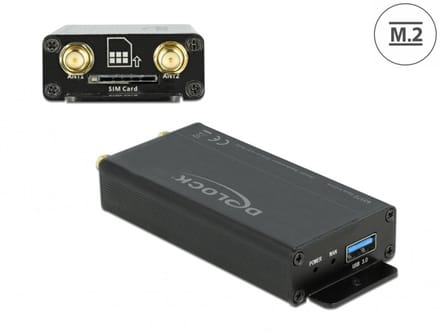 Delock USB 3.0 Converter for M.2 Key B module with SIM slot and enclosure