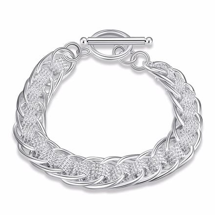 Armband Dames - Sieraden Vrouw - Schakels - Sieraad - Centipede - 20 cm - Zilverkleurig