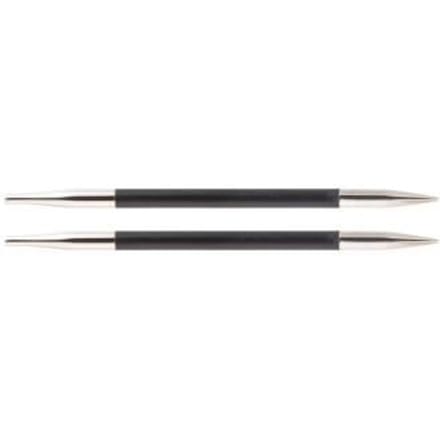 Verwisselbare rondbreinaalden - Knit Pro - Karbonz - nr. 3,5 - Koolstofvezel - Messing eindkapjes zwart