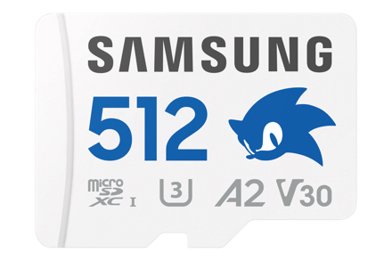 Samsung PRO Plus Sonic the Hedgehogâ¢ microSDXCâ¢ UHS-I Card 512GB White