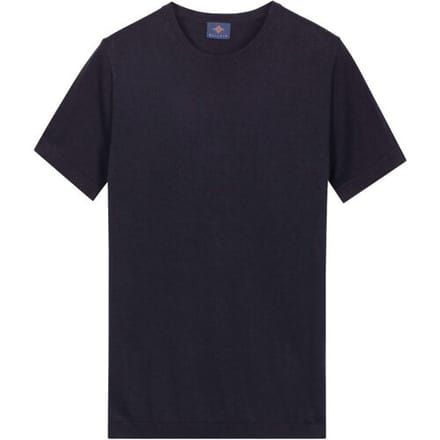 Baileys Trui Short Sleeve Crew Neck Single Knit Navy / male