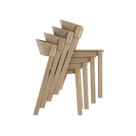 Muuto Cover Side Stoel met zitkussen - eiken
