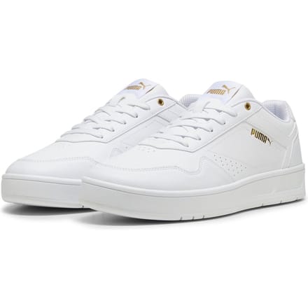 PUMA Court Classic Unisex Sneakers - PUMA White-PUMA Gold