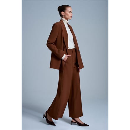 Wijd-Leg Crepe Broek