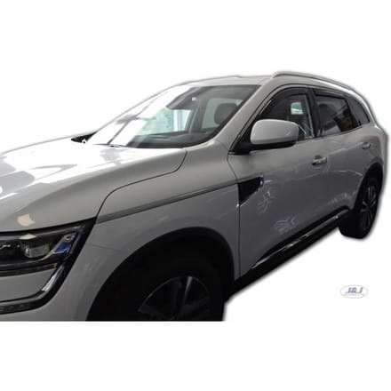 Luchtdeflectoren - J&;J AUTOMOTIVE - Renault Koleos 2 - Gerookt - Versterkt Acryl - Eenvoudige Installatie