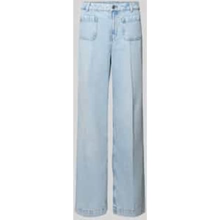 Wide leg jeans met opgestikte zakken