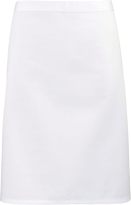 Schort/Tuniek/Werkblouse Unisex One Size Premier White 65% Polyester, 35% Katoen