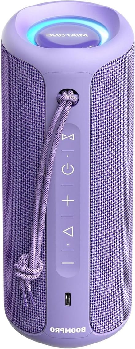 Draagbare Bluetooth Luidspreker - Draadloze Speaker - Muziek Luisteren Buiten - IPX7 Waterdicht - 36W Stereo - Paars
