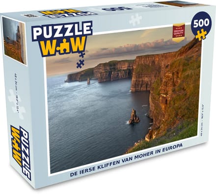 Puzzel De Ierse Kliffen van Moher in Europa - Legpuzzel - Puzzel 500 stukjes