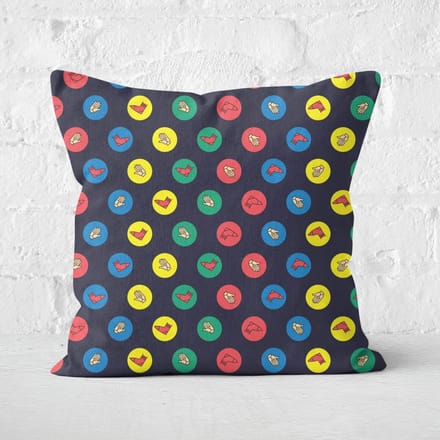 Twister Black Square Cushion - 40x40cm - Soft Touch