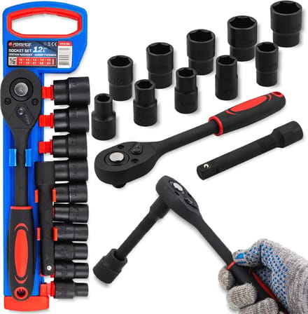 Forsage - Dopsleutelset - 1/2" - Cr-Mo - 12-Delig