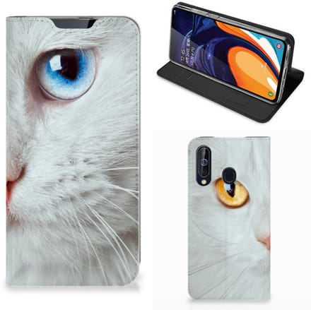 Samsung Galaxy A60 Hoesje maken Witte Kat