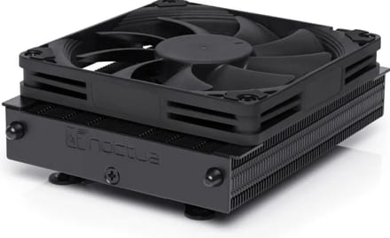 Noctua NH-L9a-AM5 chromax.black - Koeler voor Processor AM5 - 57.5 cfm - 600 - 2500 omw/min. - 23.6 dBA - 12V - zwart