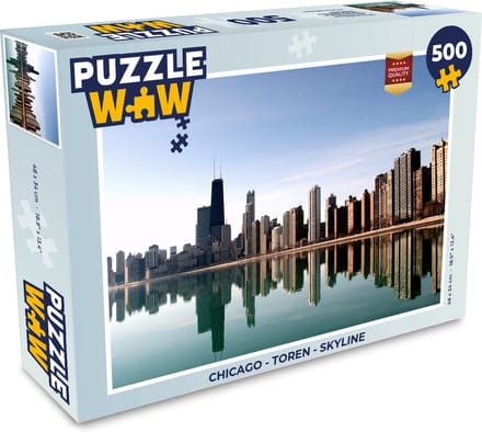 Puzzel Chicago - Toren - Skyline - Legpuzzel - Puzzel 500 stukjes