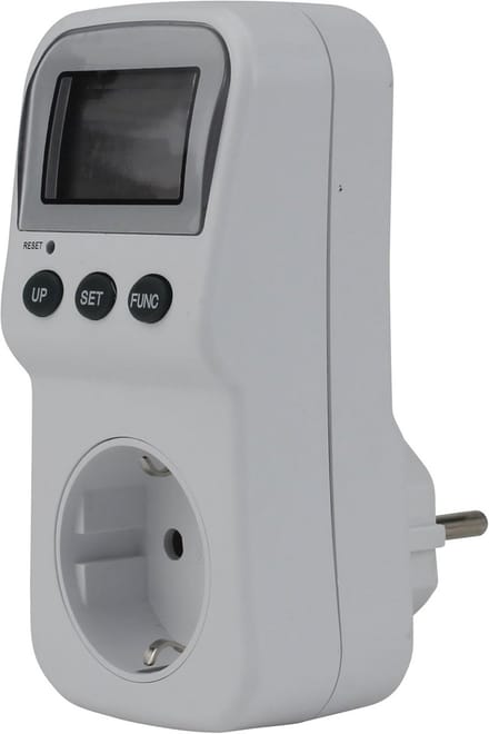 Energiekostenmeter met Overbelastingswaarschuwing en 2 Stroomprijzen