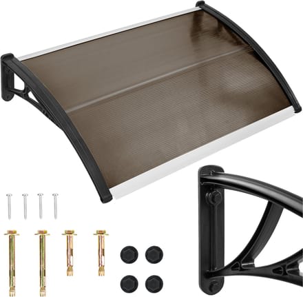 Becke - Overkapping - Polycarbonaat - Aluminium - 150x100 cm