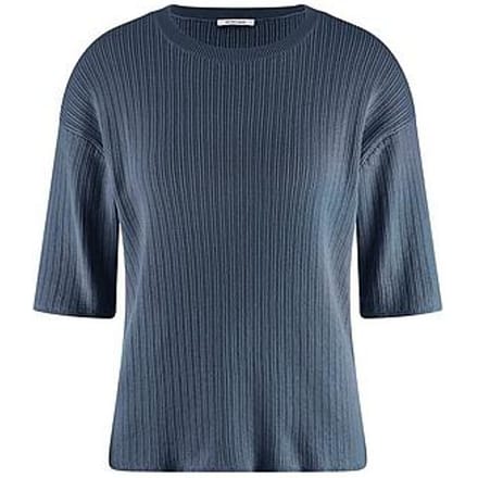 Trui ronde hals 100% SUPIMA-katoen Van Peter Hahn blauw