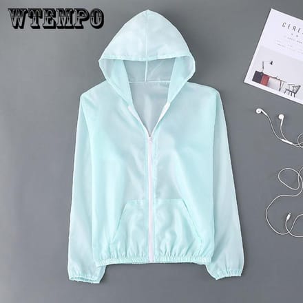 Zomerkleding Dunne jas Zonbescherming Kleding Temperament Losse korte jas Dames one size blauw