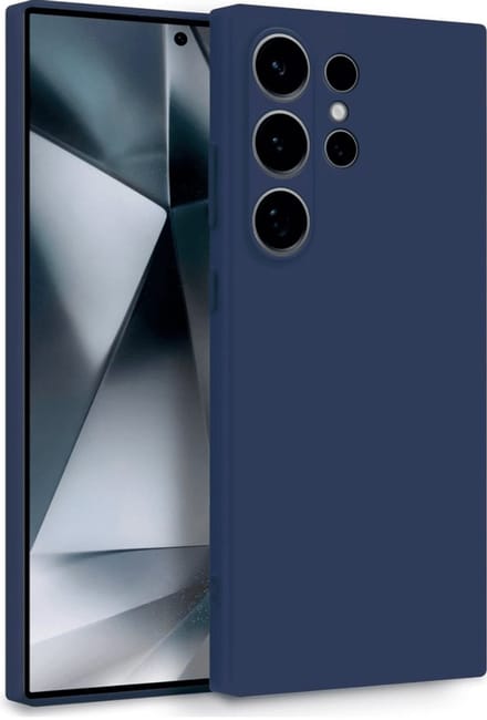 Cityhoesje Samsung S25 Ultra Siliconen Backcover - Blauw