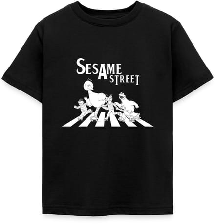 Sesamstraat Parodie Op Abbey Road T-Shirt Kinderen