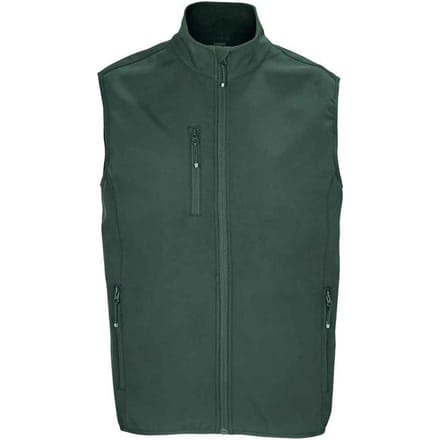 SOLS Heren Falcon Softshell gerecyclede bodywarmer (Bosgroen)
