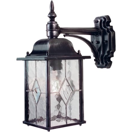 Elstead Lighting LED Wand Buitenlamp Wexford | 1X E27 Max 60W | Dimbaar | Black/Silver