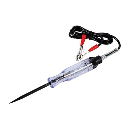 Auto 6V 12V 24V DC Auto Vrachtwagen Spanning Circuit Tester Auto Test VoltMeter Lange Sonde Pen Lamp black