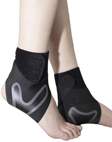 2pcs Verstelbare Enkelbandages - Anklets - Enkelondersteuning - Steun voor Mannen en Vrouwen - L