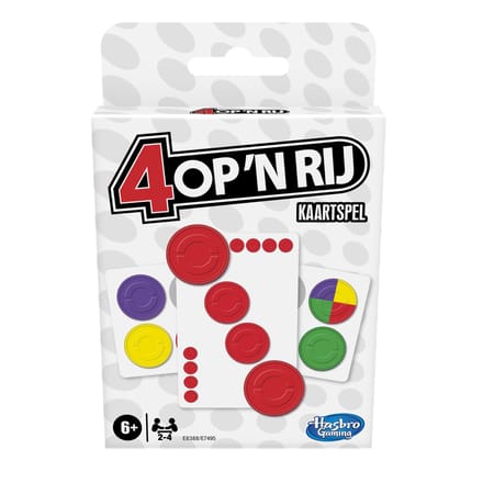 Hasbro Gaming 4 op 'n rij kaartspel Bordspellen