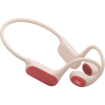 JBL Junior Free - Kinderkoptelefoon Draadloos - Bluetooth - Kindveilig Volume - Open ear - 20 uur - Perzik/Oranje