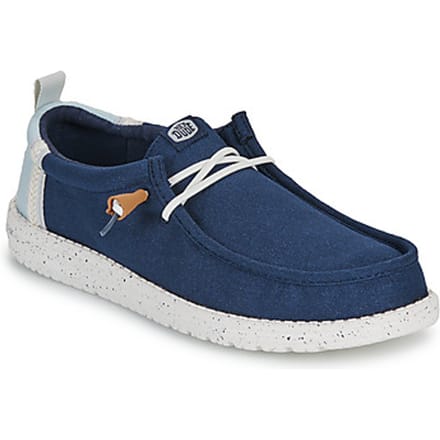 HEYDUDE - Wally Craft Linen - Heren - Instappers - Blauw