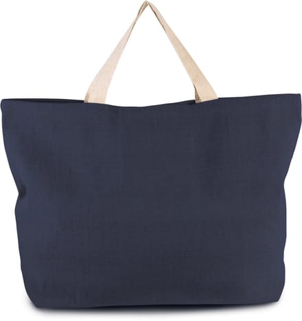 Kimood Grote, rustieke shopper/reistas KI0260 - Navy - One size