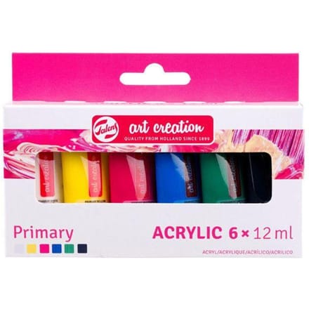 Talens Art Creation Acrylverf Primary 6x12ml Verven en kleuren