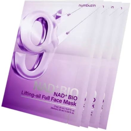 numbuzin - NAD+BIO Lifting-sil Full Face Mask [4sheets][1 lifting band] [1box]