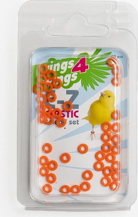 Plastic ringen geschikt voor E-Z ringpistool - Fluor oranje - Vogelringen - Benodigdheden - Overig - Lori