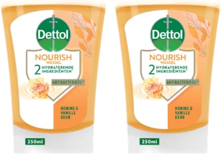 Dettol No-Touch Refill Extra Care Honey & Sheabutter 250ML x 2
