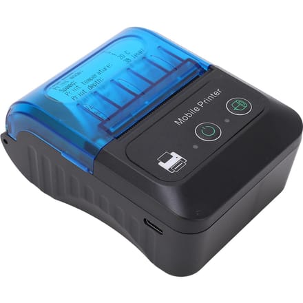 Imprimante Thermique 2 pouces Machine d'Impression d'Étiquettes Thermiques 203 DPI 80 mm s 58 mm Largeur pour la Maison blue