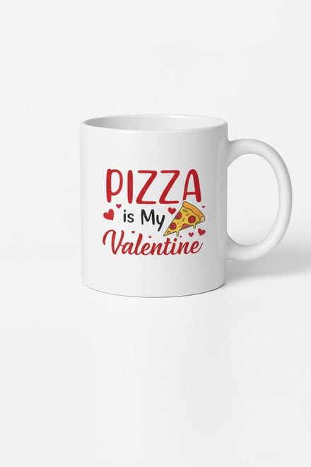Mok 'Pizza is My Valentine' - Grappig Valentijn Cadeau voor Pizza Liefhebbers
