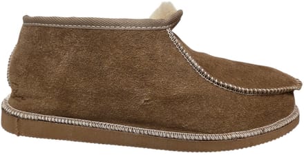 Klassieke Lamsvacht Heren Pantoffel Camel - Maat: 37